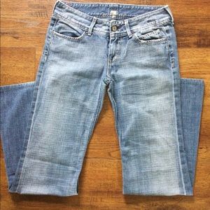 7 For All Mankind Flared, 100 Cotton Jeans, Size 26, Made In The USA